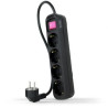 Regleta con Interruptor Nanocable 10.37.0004-BK/ 4 Tomas de | APLIUM