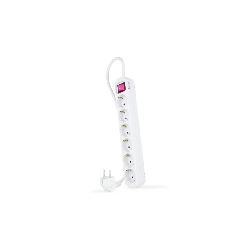 Regleta con Interruptor Nanocable 10.37.0006/ 6 Tomas de Corriente/ Ca