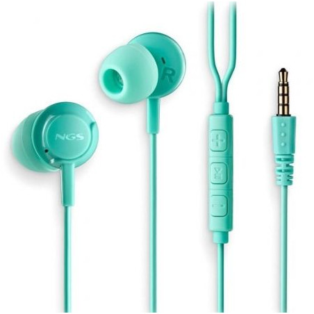 Auriculares Intrauditivos NGS Cross Drift/ con Micrófono/ Jack 3.5/ Ve