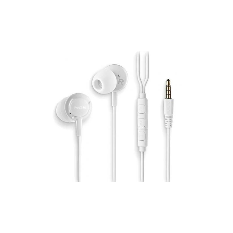 Auriculares Intrauditivos NGS Cross Drift/ con Micrófono/ Jack 3.5/ Bl