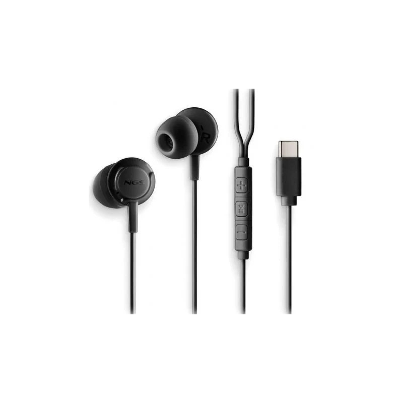 Auriculares Intrauditivos NGS Cross Step/ con Micrófono/ USB Tipo-C/ N