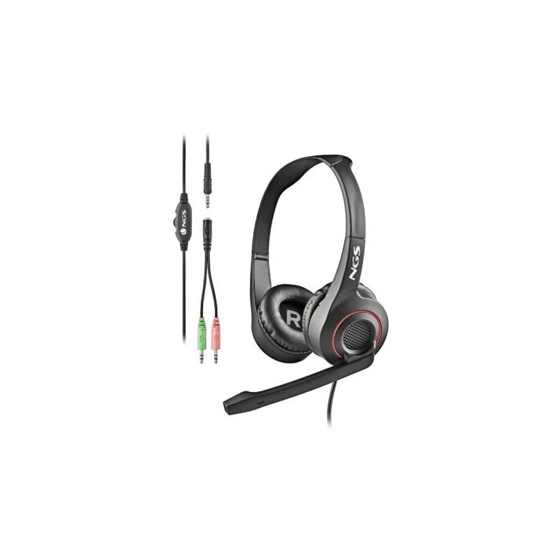 Auriculares NGS MSX 10 Pro/ con Micrófono/ Jack 3.5/ Negros