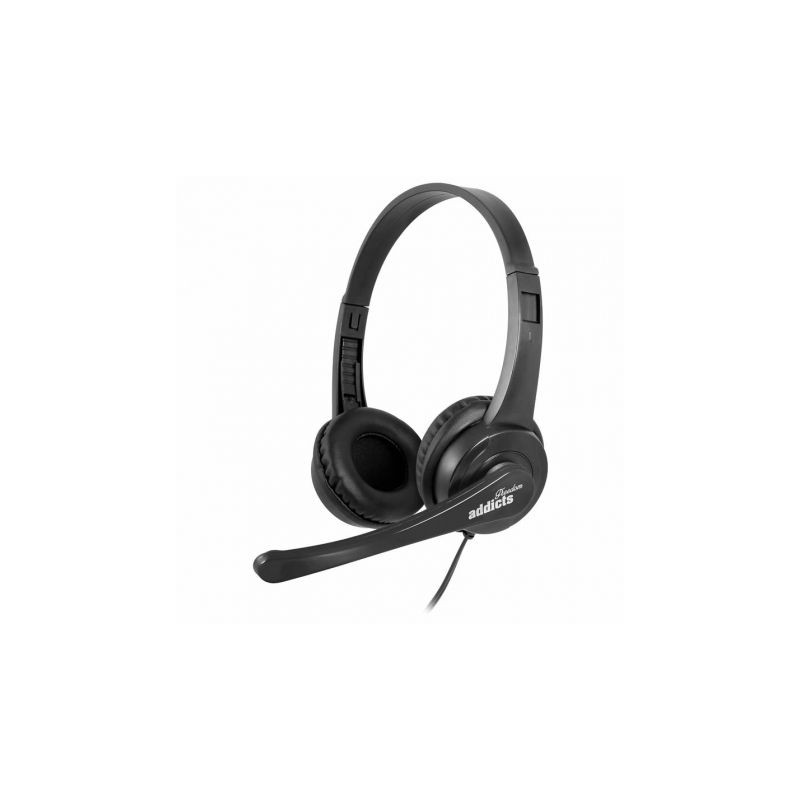 Auriculares NGS VOX505 USB/ con Micrófono/ USB/ Negros