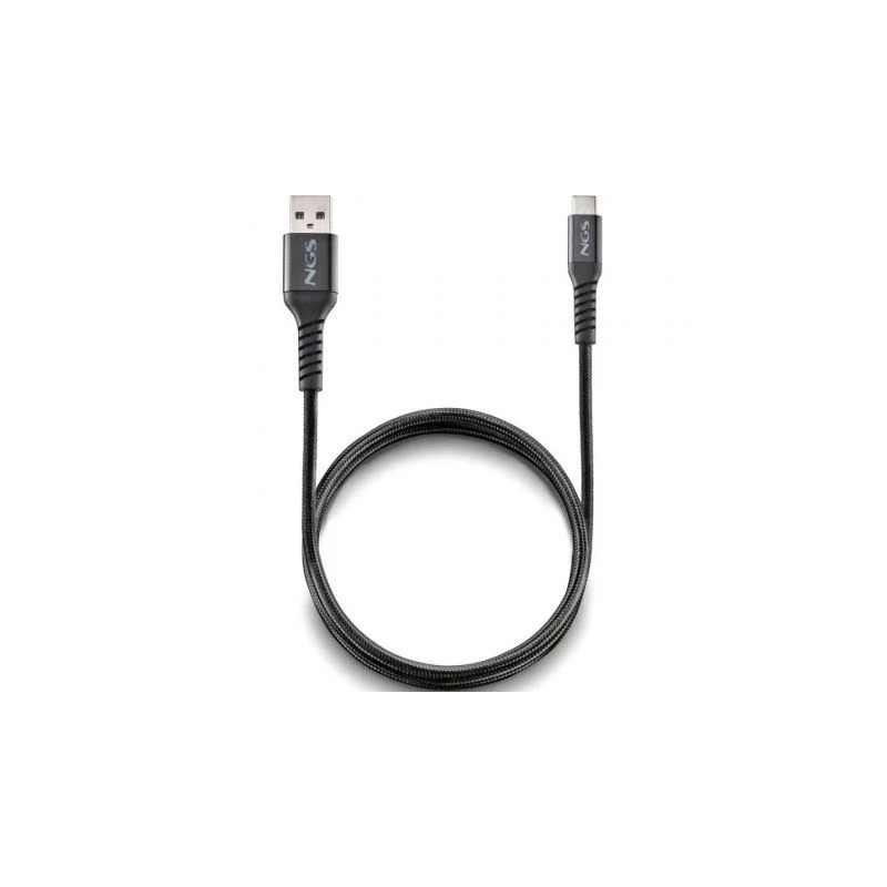 Cable USB 2.0 NGS KNOT-AC/ USB Macho - USB Tipo-C Macho/ 480Mbps/ 1m/