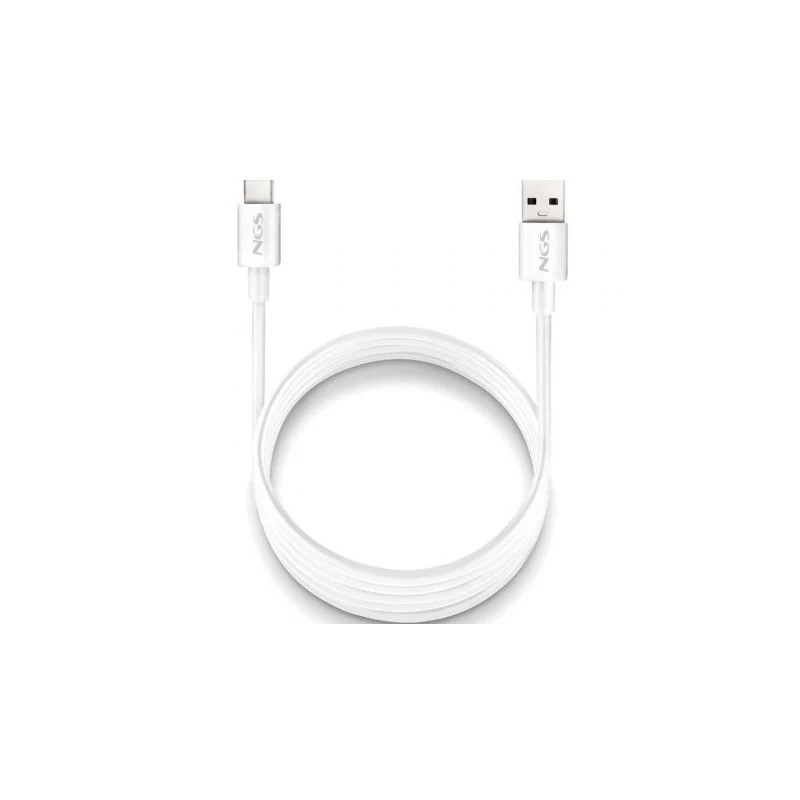 Cable USB 2.0 NGS ZYRO-AC/ USB Macho - USB Tipo-C Macho/ Hasta 15W/ 48