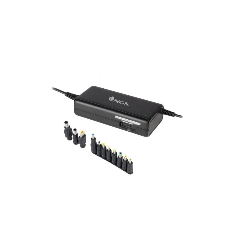 Cargador de Portátil NGS BAN/ 90W/ Manual/ 11 Conectores/ Voltaje 12-2