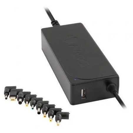 Cargador de Portátil NGS W-70W/ 1xUSB/ 70W/ Automático/ 9 Conectores/