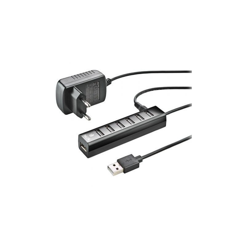 Hub USB 2.0 con Alimentación Externa NGS IHUB7 Tiny/ 7xUSB