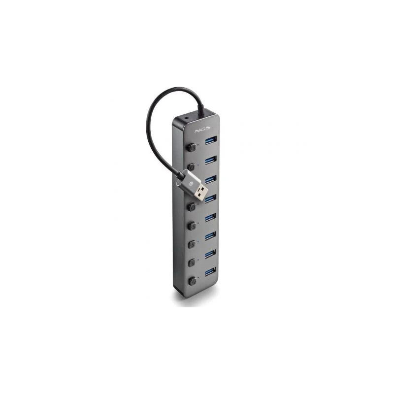 Hub USB NGS IHUB8 / 8xUSB 3.0/ Gris