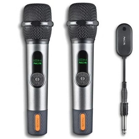 Pack de 2 Micrófonos Inalámbricos NGS Singer Star Duo