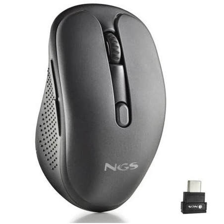 Ratón Inalámbrico NGS Evo Jot silencioso/ Batería recargable/ Hasta 16