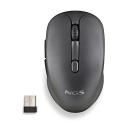 Ratón Inalámbrico NGS Evo Rust/ Batería recargable/ Hasta 1600 DPI/ Ne