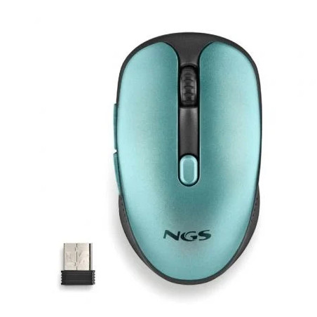 Ratón Inalámbrico NGS Evo Rust/ Batería recargable/ Hasta 1600 DPI/ Ve