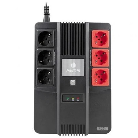 SAI Offline NGS Fortress Bunker/ 600VA-360W/ 6 Salidas/ Formato Bloque