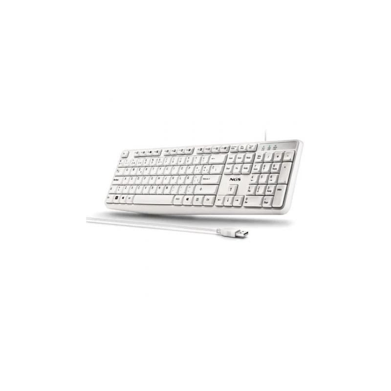 Teclado NGS Heritage HERITAGESPANISH/ Blanco