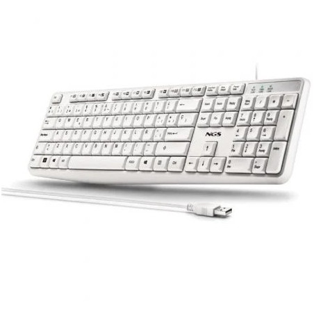 Teclado NGS Heritage HERITAGESPANISH/ Blanco