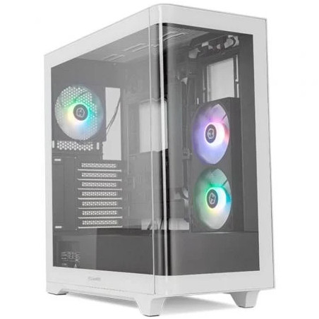Caja Gaming Semitorre Nox Hummer ETHER/ Blanca y Negra | APLIUM