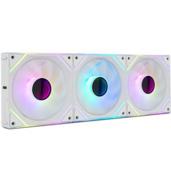 Pack 3 Ventiladores Nox Pro Link/ ARGB/ 12cm/ Blancos | APLIUM
