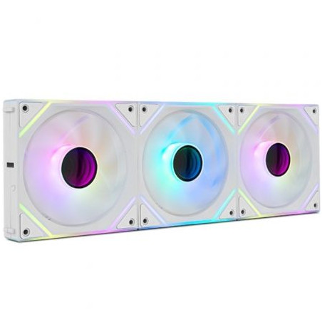 Pack 3 Ventiladores Nox Pro Link/ ARGB/ 12cm/ Blancos | APLIUM