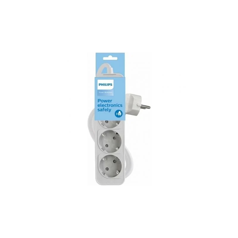 Regleta con Interruptor Philips CHP2134W/12/ 3 Tomas de corriente/ Cab