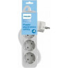 Regleta con Interruptor Philips CHP2134W/12/ 3 Tomas de corriente/ Cab