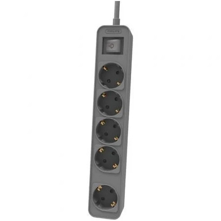 Regleta con Interruptor Philips CHP2154G/12 5 Tomas de corriente/ Cabl