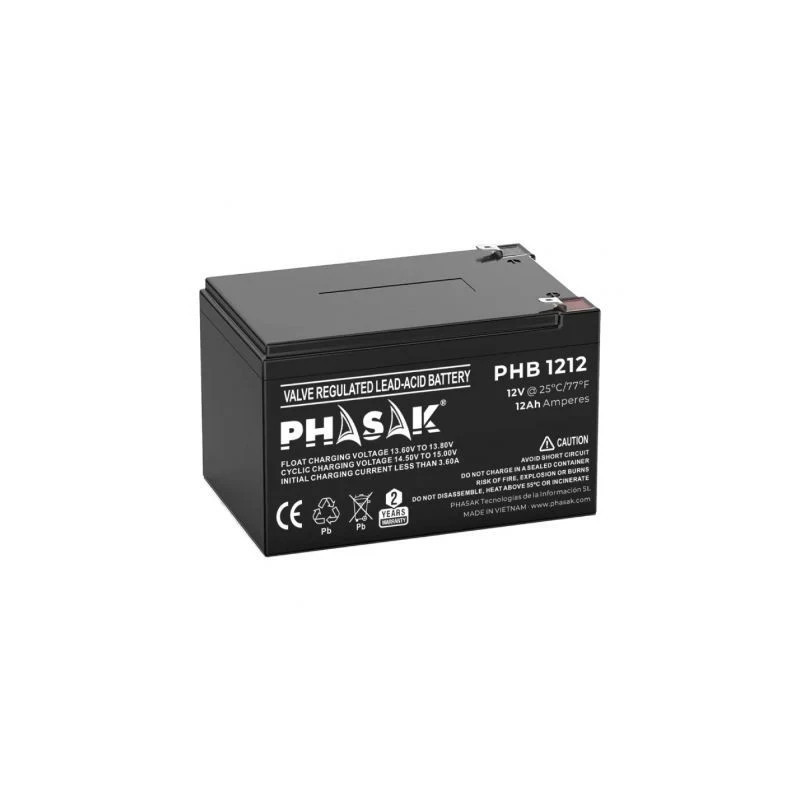 Batería Phasak PHB 1212 compatible con SAI/UPS PHASAK según | APLIUM