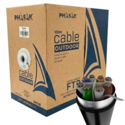 Bobina de Cable RJ45 FTP Phasak PHR 681 Cat.6A/ 100m/ Gris | APLIUM