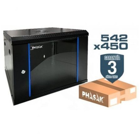 Armario Rack Mural Desmontado Phasak PHO 2212D/ 19"/ Altura 12U