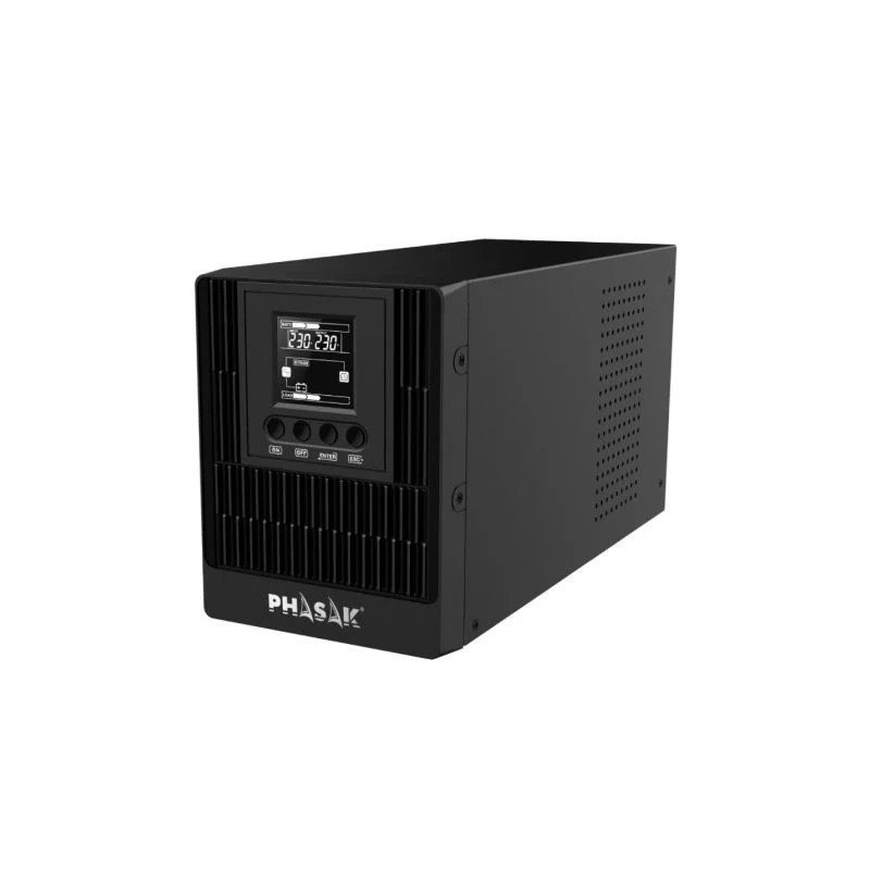 SAI Online Phasak 1000 VA Online LCD/ 1000VA-1000W/ 3 Salida | APLIUM