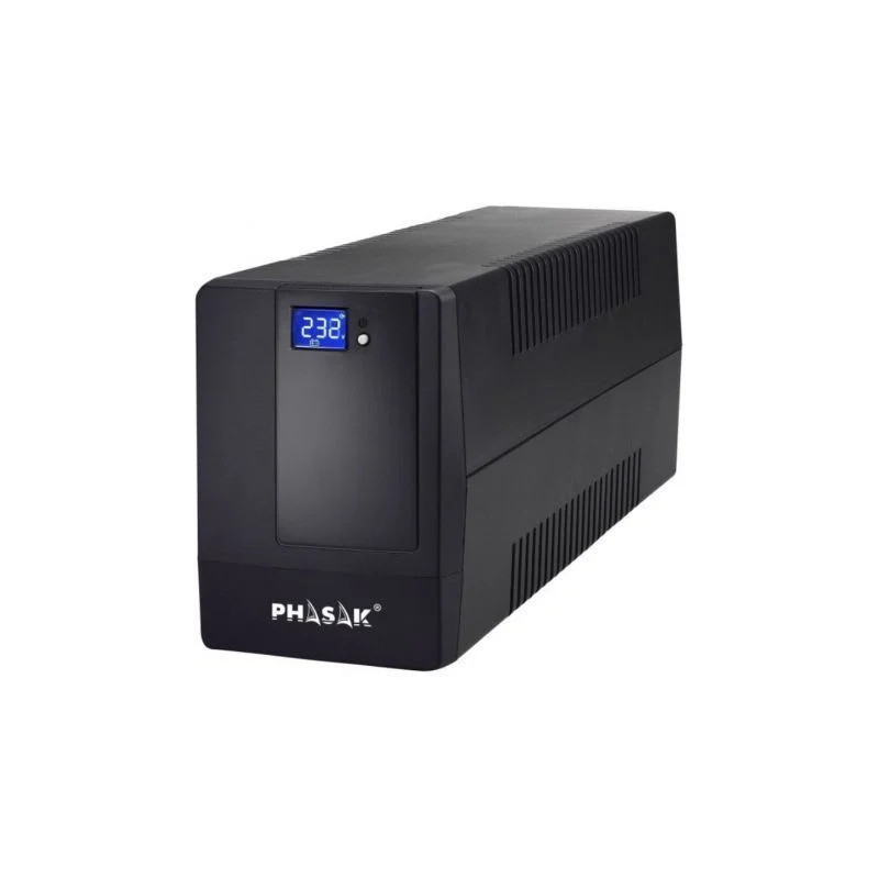 SAI Línea Interactiva Phasak 600 VA LCD/ 600VA/ 2 Salidas/ F | APLIUM