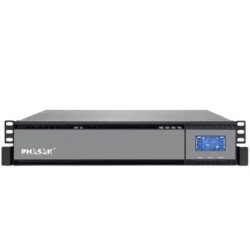 SAI Online Phasak Rack 19" 2000 VA Online LCD/ 2000VA-1800W/ 4 Salidas