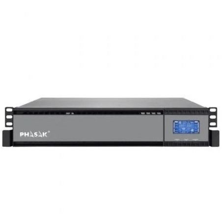 SAI Online Phasak Rack 19" 2000 VA Online LCD/ 2000VA-1800W/ 4 Salidas
