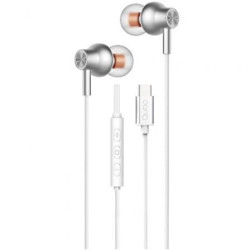 Auriculares Intrauditivos Qubo AU-300C/ con Micrófono/ USB Tipo-C/ Bla
