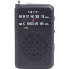 Radio Portátil Qubo R-S1/ con Cable/ a Pilas/ Negra | APLIUM