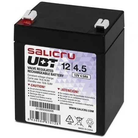 Batería Salicru UBT 12/4,5 compatible con SAI Salicru según | APLIUM