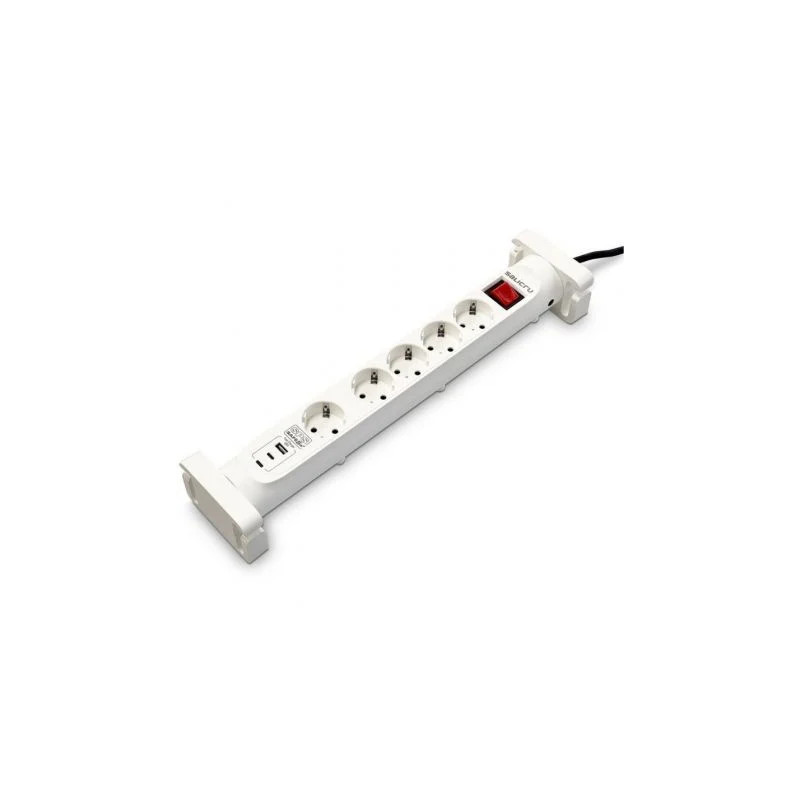 Regleta con interruptor Salicru SAFE 5S+/ 4 Tomas de corriente/ 1 Mast