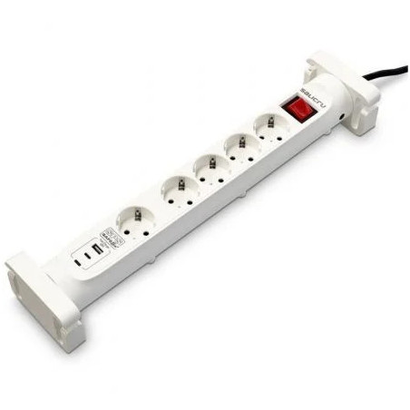 Regleta con interruptor Salicru SAFE 5S+/ 4 Tomas de corriente/ 1 Mast