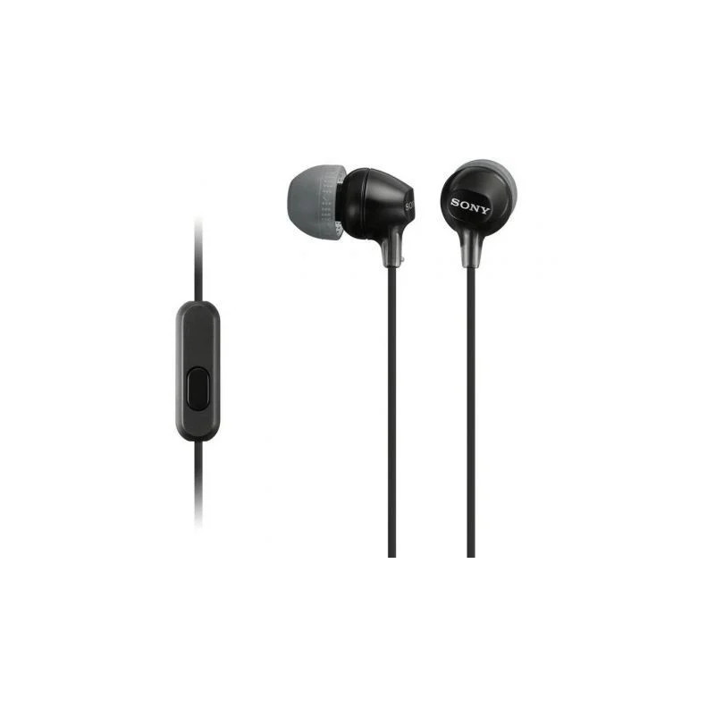 Auriculares Intrauditivos Sony MDR-EX15AP/ con Micrófono/ Jack 3.5/ Ne
