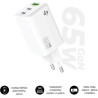 Subblim Cargador Gan 65W Charger USB C+C+A | APLIUM