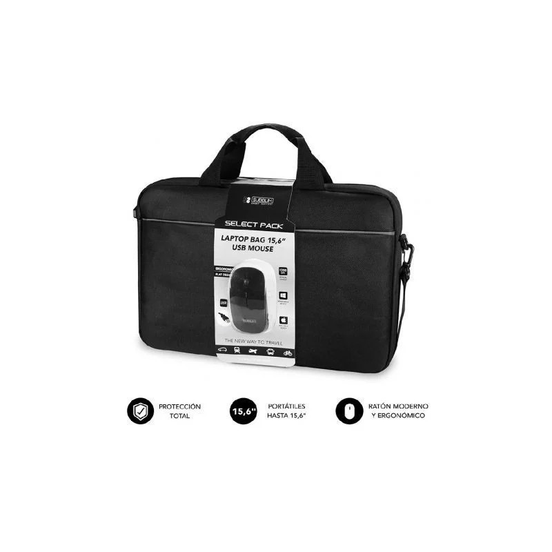 Maletín + Ratón Subblim Select Pack para Portátiles hasta 15 | APLIUM
