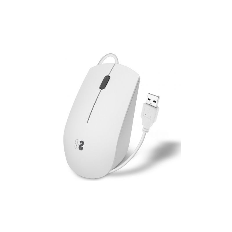 Ratón Subblim Business Silencioso/ Hasta 1200 DPI/ Blanco | APLIUM