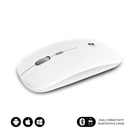 Ratón Inalámbrico Subblim Dual Flat/ Batería recargable/ Hasta 1600 DP
