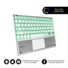 Teclado Compacto Inalámbrico Subblim SMBT50/ Plata | APLIUM