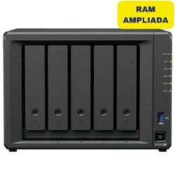 NAS Synology Diskstation DS1525+/ 5 Bahías 3.5"- 2.5"/ 16GB DDR4/ Form