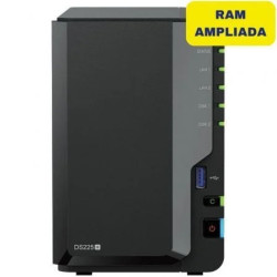 NAS Synology Diskstation DS225+/ 2 Bahías 3.5"- 2.5"/ 6GB DDR4/ Format