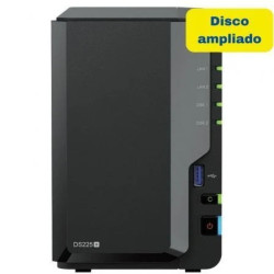 NAS Synology Diskstation DS225+/ 2 Bahías 3.5"- 2.5"/ 2GB DDR4/ 8TB/ F