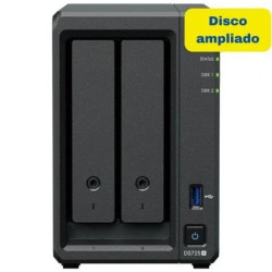 NAS Synology Diskstation DS725+/ 2 Bahías 3.5"- 2.5"/ 4GB DDR4/ 8TB/ F