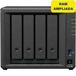 NAS Synology Diskstation DS925+/ 4 Bahías 3.5"- 2.5"/ 32GB DDR4/ Forma