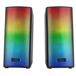Altavoces con Bluetooth Mars Gaming MSRGB2/ 15W/ 2.0/ Negros | APLIUM